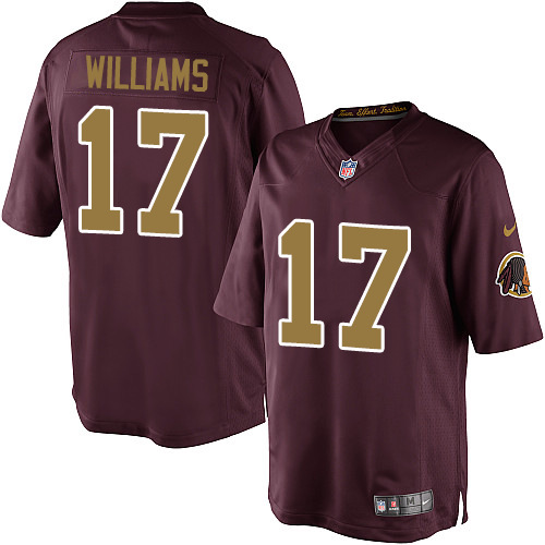 Men's Limited Doug Williams Nike Jersey Burgundy Red Alternate - #17 80th Anniversary NFL Washington Redskins